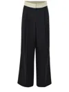 Alysi Trousers In Wool In Black