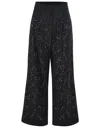 Alysi Trousers In Wool Blend In Black