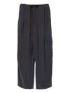 Alysi Pleated Detail Track Pants In Blue