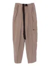Alysi Pleated Detail Track Pants In Brown
