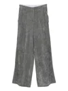 Alysi Wide-leg Casual Pants In Gray