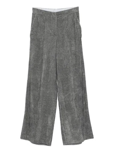 Alysi Trousers Grey In Gray