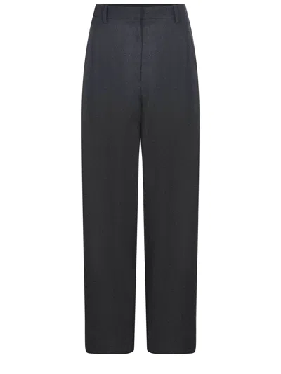 Alysi Trousers Made Of Wool Blend. In Blue