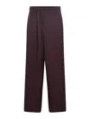 Alysi Trousers Made Of Wool In Red
