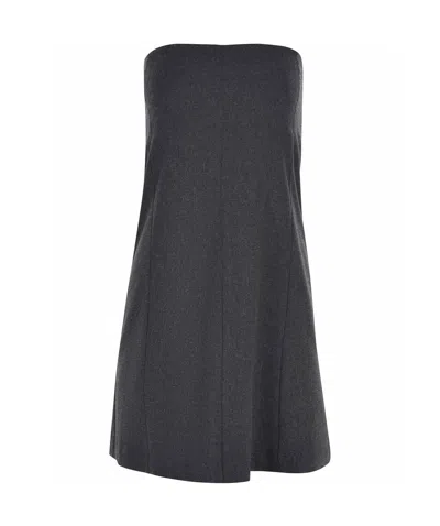 Alysi Tube Top Mini Dress In Black