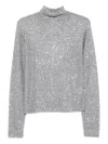 Alysi Turtle-neck Sweater In Gray