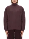 Alysi Turtleneck Shirt In Red