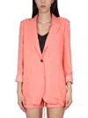 Alysi Twill Jacket In Pink