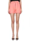 Alysi Twill Shorts Featuring Practical Side Pockets In Multi