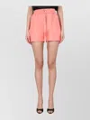 Alysi Twill Shorts Featuring Practical Side Pockets In Pink