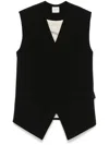 ALYSI TWILL-WEAVE WAISTCOAT