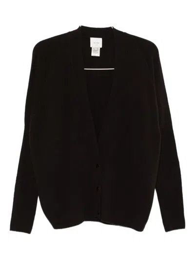 Alysi V-neck Cardigan In Black