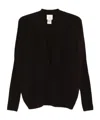 Alysi V-neck Knitted Cardigan In Black
