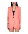 Alysi Twill Jacket In Pink