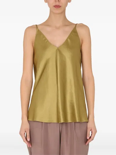 Alysi V-neck Top In Green
