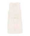 Alysi Linen Vest In White