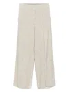 Alysi Wide-leg Casual Pants In Neutral
