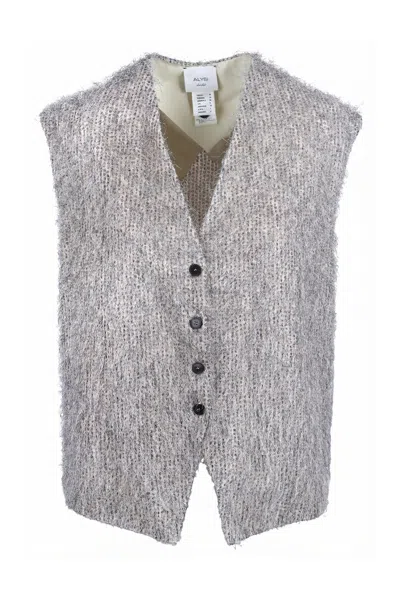 Alysi - Vest - 471189 - Beige/nero In Gray