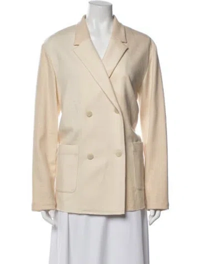 Pre-owned Alysi Virgin Wool Blazer In Neutrals