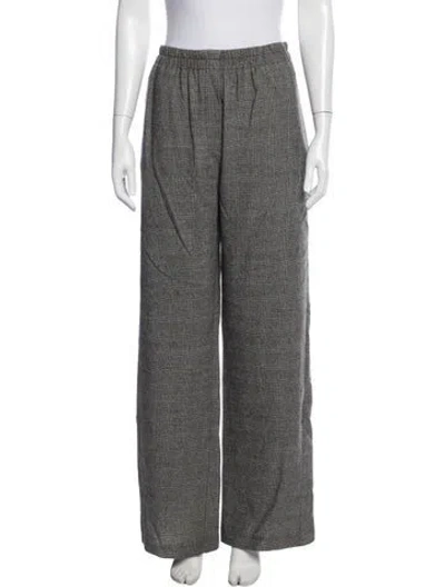 Pre-owned Alysi Virgin Wool Wide Leg Pants W/ Tags In Grey