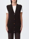 Alysi Waistcoat  Woman Color Cocoa In Brown