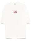 Alysi Embroidered Cotton T-shirt