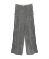 Alysi Wide-leg Casual Pants In Gray