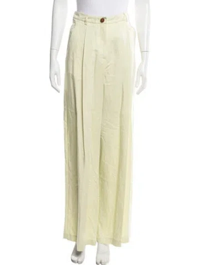 Pre-owned Alysi Wide Leg Pants In Green