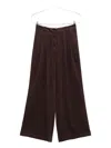 Alysi Brown Clothing Trousers In Brown