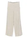 Alysi Wide-leg Casual Pants In Gray
