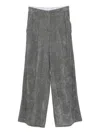 Alysi Wide-leg Casual Pants In Gray