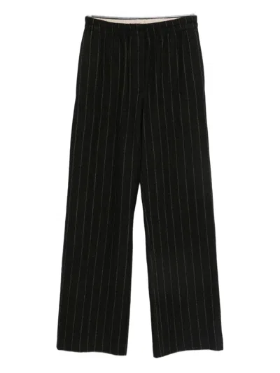 ALYSI WIDE-LEG WOOL TROUSERS