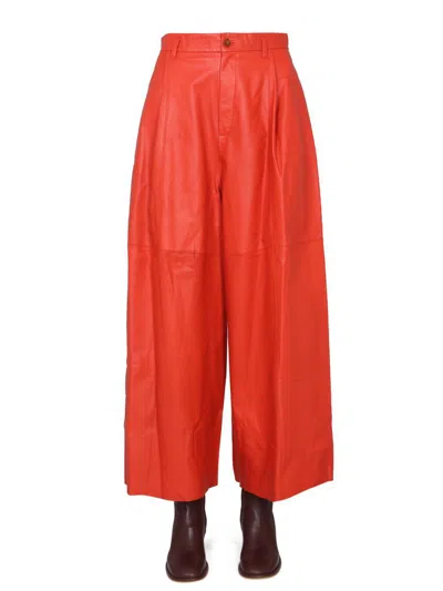 Alysi Wide Pants In Red