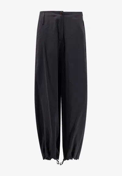 Alysi Wide-leg Drawstring Pants In Multi