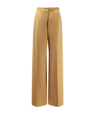 Alysi Wide-leg Pants In Brown