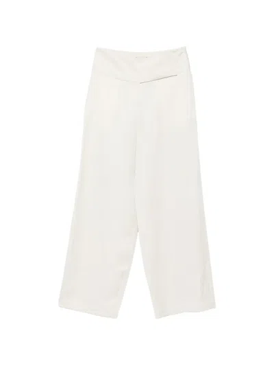 Alysi Wide-leg Trousers In Neutral