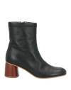 Alysi Woman Ankle Boots Black Size 8 Leather