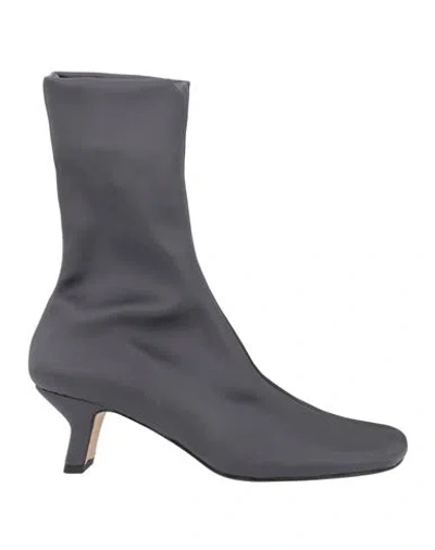 Alysi Woman Ankle Boots Charcoal Size 8 Textile Fibers In Gray