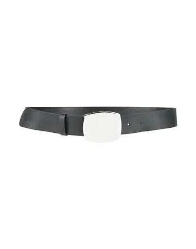 Alysi Woman Belt Black Size 1 Leather