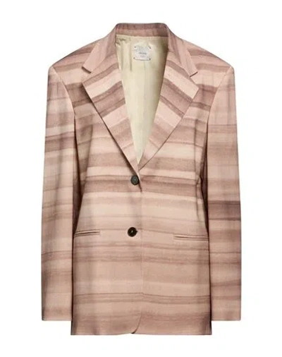 Alysi Woman Blazer Antique Rose Size 6 Virgin Wool In Pink