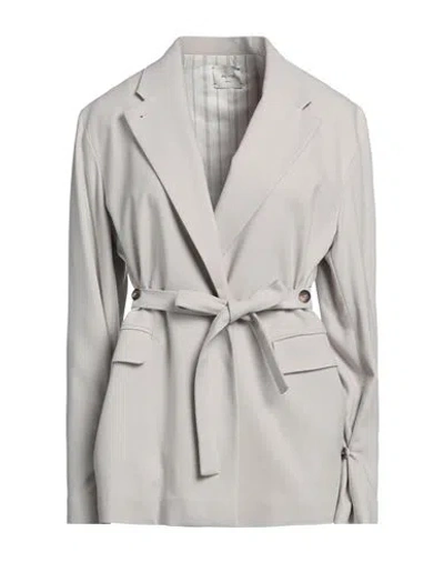 Alysi Woman Blazer Beige Size 0 Viscose, Wool, Cotton, Acetate, Polyester