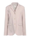 Alysi Woman Blazer Beige Size 10 Virgin Wool, Elastane