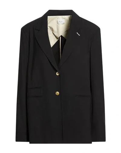 Alysi Woman Blazer Black Size 6 Virgin Wool, Elastane, Viscose