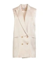 Alysi Woman Blazer Blush Size 4 Viscose, Linen In Pink