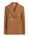Alysi Crème Woman Blazer Mustard Size 10 Virgin Wool, Elastane In Yellow