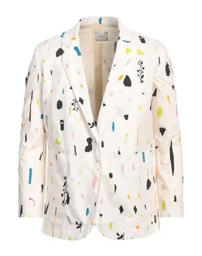 Alysi Woman Blazer Off White Size 6 Cotton