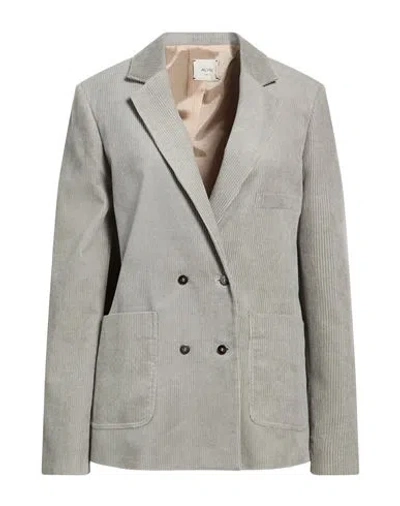 Alysi Woman Blazer Sage Green Size 2 Cotton In Multi
