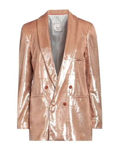 Alysi Woman Blazer Sand Size 8 Polyester In Beige