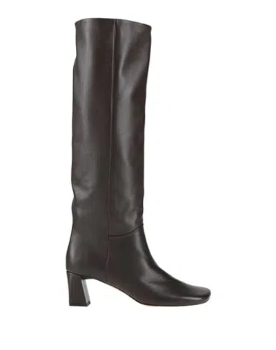 Alysi Woman Boot Dark Brown Size 7 Leather