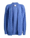Alysi Woman Cardigan Azure Size L Alpaca Wool, Polyamide